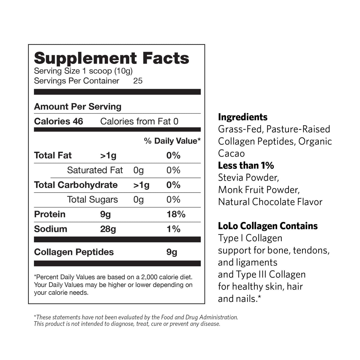 LoLo Collagen Protein-Chocolate