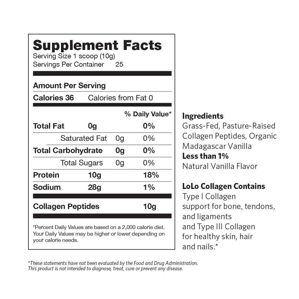 LoLo Collagen Protein-Vanilla Bean