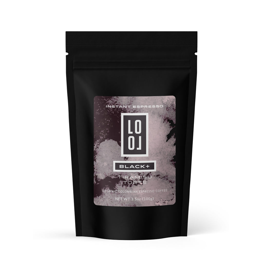 LoLo BLACK+ Organic Instant Espresso Coffee - Tiramisu Torte