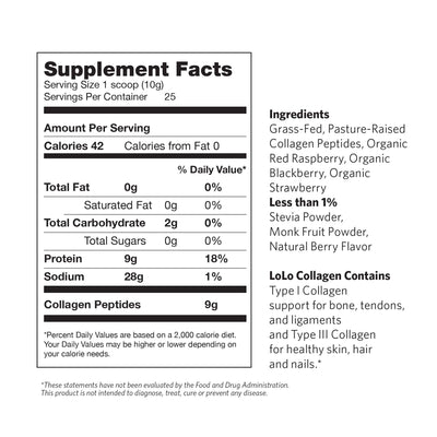 LoLo Collagen Protein-Very Berry